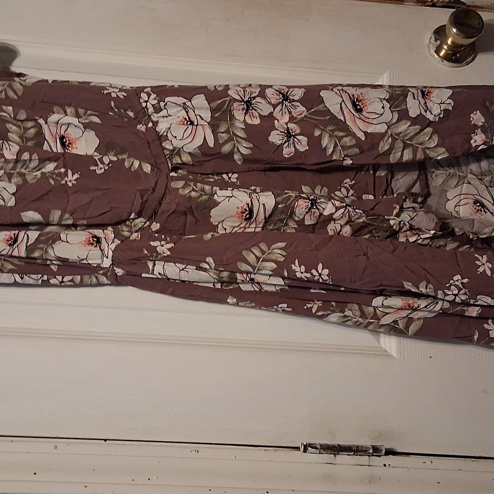 Love J Floral Mauve Jumpsuit - Picture 3 of 6